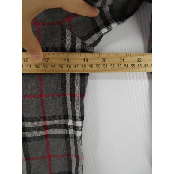 Foxcroft Shirt 8 Button Up Flannel Plaid Preppy Outdoor Collared Y2K - Picture 5 of 10